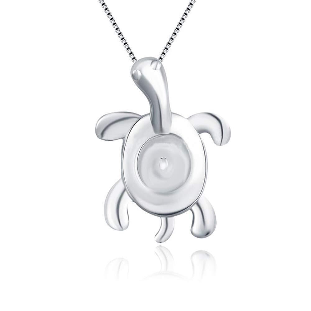 8715 Sterling Silver Turtle Bail Pin Pendant Fitting for Pearl Jewelry